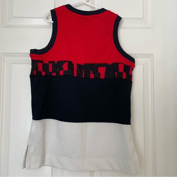 Nike Air Mesh Basketball Jersey Red Black White - Picture 5 of 5